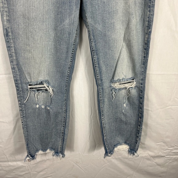 Silver Aiko Slim Crop Light Wash Sz 33 - Picture 7 of 12